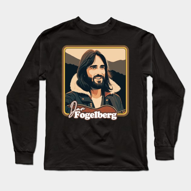 Dan Fogelberg --- Retro Illustration Style Long Sleeve T-Shirt by DankFutura